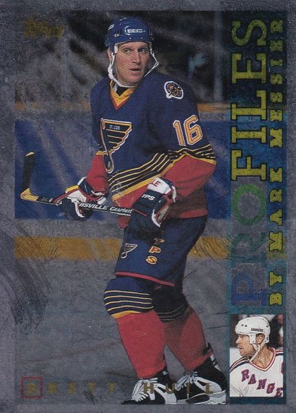 insert karta BRETT HULL 95-96 Topps Profiles číslo PF-19